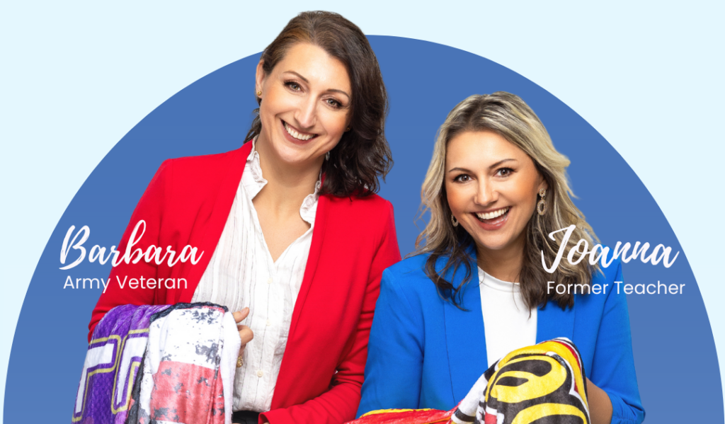Founders of Veteran-Owned Business: Fundraiser Blankets®