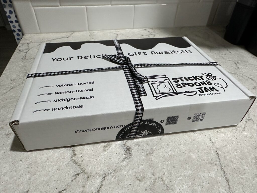 Delivery box from Sticky Spoons Jam